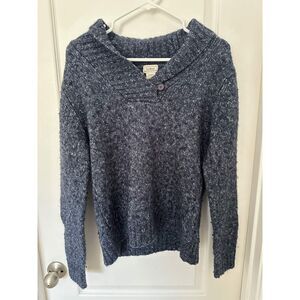 L.L.Bean Women’s Navy Blue Knit Sweater – Size Large